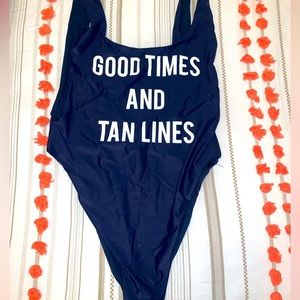 Aerie plunge one piece swimsuit